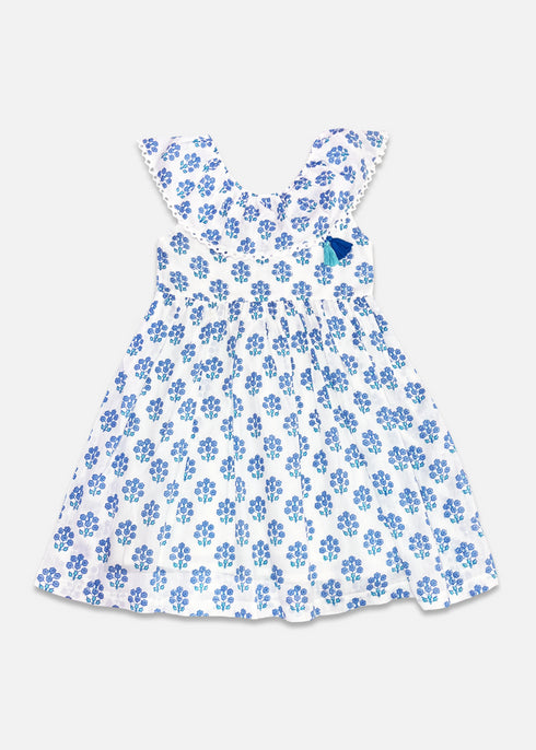 Party Blueberry Dress For Girls